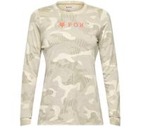 Fox Clothing Ranger Tru Dri Womens Long Sleeve MTB Cycling Jersey Cream