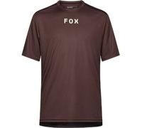 FOX Racing - Ranger S/S Jersey Wordmark - Cycling jersey size L, brown