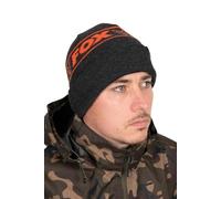 Fox Collection Beanie Black & Orange CHH019