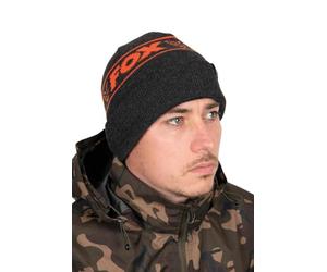 Fox Collection Beanie Black & Orange CHH019