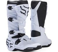 FOX Comp 2023 Youth Motocross Boots, white/black, size 3