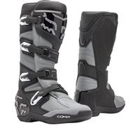 FOX Comp Motocross Boots, black/grey, size 9