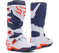 FOX Comp Motocross Boots, white-blue, size 48 for Men