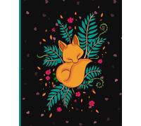 Fox Composition Notebook | Fox Journal for Women | College Ruled | 7.5 x 9.25 | 120 Pages | Fox Notebook