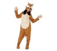 Smiffys Fox Costume, Orange with Hooded Jumpsuit & Tail, Children's Animal Fancy Dress, Animal Dress Up Costumes Halloween, World Book Day