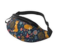 Fox Crossbody Bag Runner Small Hip Pouch Bum Bag Running Waistpack Bumbag Beltbag Sport Slim Fashionable for Jogging Hiking Woman