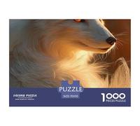 Fox Cub Jigsaw Puzzles for Adult Difficult Challenges 1000 Piece Difficult Hard Jigsaw Puzzles for Man And Woman with Letters on Back 70x50cm/1000pcs