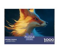 Fox Cub Jigsaw Puzzles for Adult Educational Game The Impossible Challenge 1000 Piece Difficult Hard Jigsaw Puzzles for Man And Woman with Letters on Back 38x26cm/1000pcs