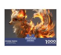 Fox Cub Jigsaw Puzzles for Adult Educational Game The Impossible Challenge 1000 Pieces Difficult Hard Jigsaw Puzzles for Man And Woman with Letters on Back 38x26cm/1000pcs