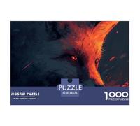 Fox Cub Jigsaw Puzzles for Adults Challenging Puzzles The Impossible Challenge 1000 Piece Difficult Hard Jigsaw Puzzles for Man And Woman with Letters on Back 38x26cm/1000pcs