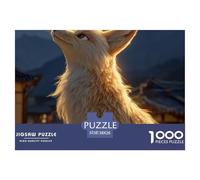 Fox Cub Jigsaw Puzzles for Adults Challenging Puzzles The Impossible Challenge 1000 Pieces Difficult Hard Jigsaw Puzzles for Man And Woman with Letters on Back 38x26cm/1000pcs