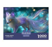 Fox Cub Jigsaw Puzzles for Adults Difficult Challenges 1000 Pieces Difficult Hard Jigsaw Puzzles for Man And Woman with Letters on Back 70x50cm/1000pcs