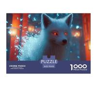 Fox Cub Jigsaws for Adults Challenging Puzzle Games The Impossible Challenge 1000 Piece Difficult Hard Jigsaw Puzzles for Man And Woman with Letters on Back 70x50cm/1000pcs