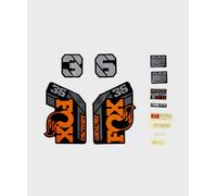 FOX Cycle Bicycle Bike Fork 36 Decal Kit: F-S Orange Logo Shiny Black 2021