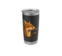 Fox Dandelion Nature Lover Vintage Art Stainless Steel Insulated Tumbler