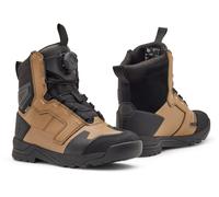 FOX Defend ADV waterproof Motorcycle Boots, black/brown, size 10