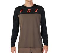 Fox Defend Cekt Mens Cycling Jersey Brown Long Sleeve Bike Ride Top