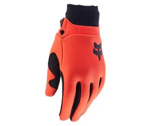 Fox Defend Thermo Youth MTB Gloves Fluorescent Orange