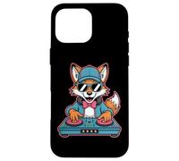 Fox Dj Spins Cool Beats Fun Vibes Case for iPhone 16 Pro Max