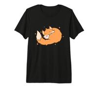 Fox Dreaming Animal Nature Environment red Fox Premium T-Shirt