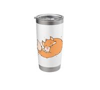 Fox Dreaming Animal Nature Environment red Fox Stainless Steel Insulated Tumbler