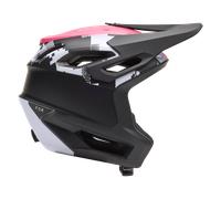 FOX Dropframe Pro Digi Image Downhill MTB Helmet Black/WhiteL Black,White