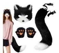 Fox Ears And Tail|Fox and Tail Set, 3 Pcs, Furry Costume, One Size