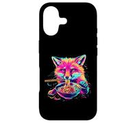 Fox Eating Ramen Noodles Kawaii Animal Art Fox Ramen Bowl Case for iPhone 17