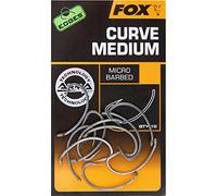 Fox Carp Hooks Edges Arma Point Curve Shank – Medium, Micro Barbed – Size 8