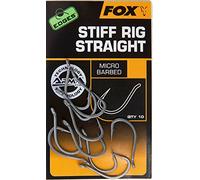 Fox Edges Armapoint Stiff Rig Straight Hooks - 10 Carp Hooks, Fishing Hooks for Carp Fishing, Hooks for Carp, Boilie Hooks, Size: 5