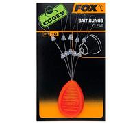 Fox Edges Bait Bungs Clear Qty 10 (cac687)