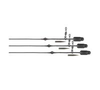 Fox Edges Camo Heli-Clip Rigs 50lb Leadcore 3pcs rig accessories