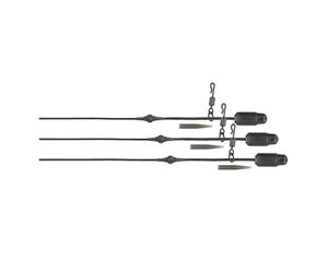 Fox Edges Camo Heli-Clip Rigs 50lb Leadcore 3pcs rig accessories
