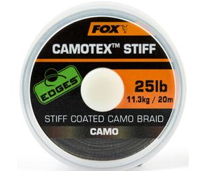 Fox Edges Camotex Stiff Braid 20lb Suppleb Sinking Hooklink Material 20M CAC738