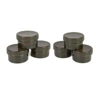 Fox Edges Hookbait Pots Half - 6 Bait Tins for Fishing Lures Fishing Tins