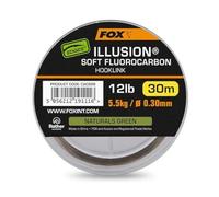 FOX Edges Illusion Soft Fluorocarbon Hooklink Naturals Green 30m: 12lb