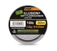 Fox Edges Illusion Soft Fluorocarbon Hooklink Naturals Green 30m: 16lb