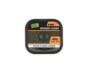 Fox Edges Naturals Braided Shock & Snag Leader 20m