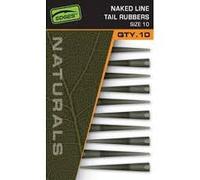 Fox Edges Naturals Naked Line Tail Rubbers | Qty 10 | CAC999 | Fine Taper at Rear of Tail Rubber Prevents Hooklinks from Tangling | Ideal for Zig Rigs