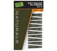 Fox Edges Naturals Size 10 Slik Lead Clip Tail Rubbers CAC832