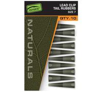Fox Edges Naturals Size 7 Lead Clips Tail Rubbers CAC830