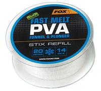 Fox Edges PVA Mesh Refill Fast Melt 20 m - Water Soluble PVA Net for Groundbait for Feeding Carp and Coarse Fish, Size: 14 mm Stix