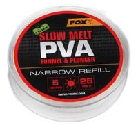 Fox Edges PVA Mesh Refill Slow Melt 5 m - PVA Hose for Fox Mesh System, Water-Soluble Net for Carp Fishing, Feed Net, Size: 25 mm Narrow