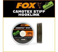 FOX EDGES RANGE - CAMOTEX STIFF COATED BRAID | NEW - CARP FISHING