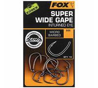 Fox Edges Super Wide Gape Inturned Eye Micro Barbed Hook: 5