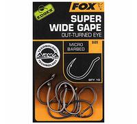 Fox Edges Super Wide Gape Out Turned Eye Micro Barbed Hook: 4