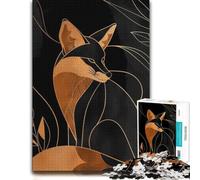 Fox Elegance Contemporary Vivid Wooden Jigsaw Puzzle for Adults, 1000 PCS