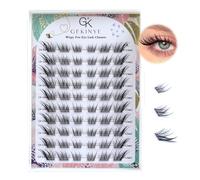 Fox Eye Eyelash Clusters Wispy: Natural Lashes Left and Right 60 Pieces DIY Eyelash Extensions 9-13mm Cluster Lashes