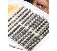 Fox Eye Lash Clusters Wispy Cluster Lashes Cat Eye Individual Eyelashes Natural Look 8-14MM Pre-Lash Map Lashes Individual Clusters DIY Anime Eyelash Clusters by JIMIRE