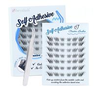 Fox Eye Lashes Pre Glued Eyelashes C Curl Self Adhesive Eyelashes Cat Eye by Obeyelash (Fox Eye Lashes)
